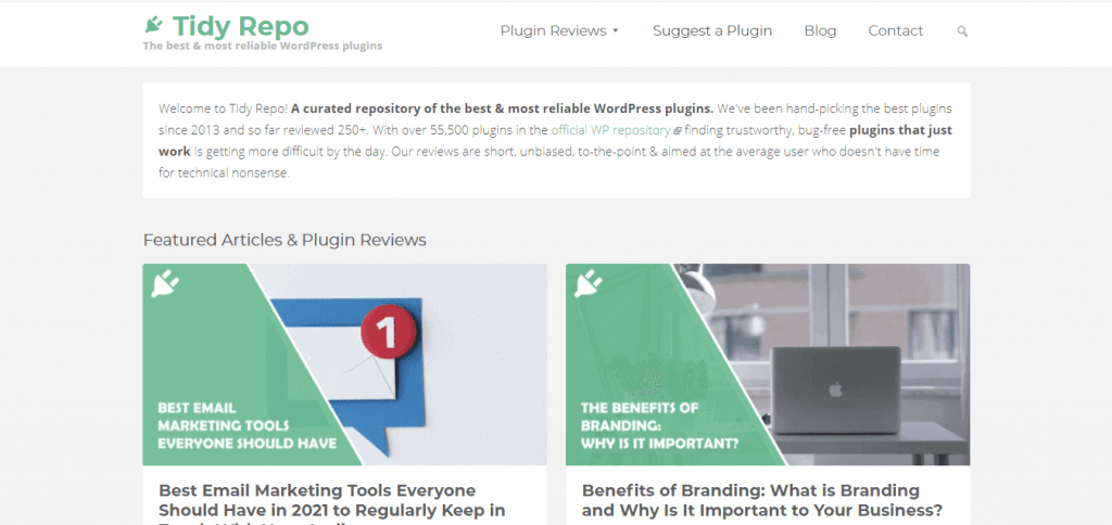 Tidy Repo - Show you Best Plugin for Your Comming Blog Post Site