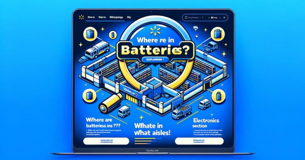 Where Are Batteries in Walmart Find out here