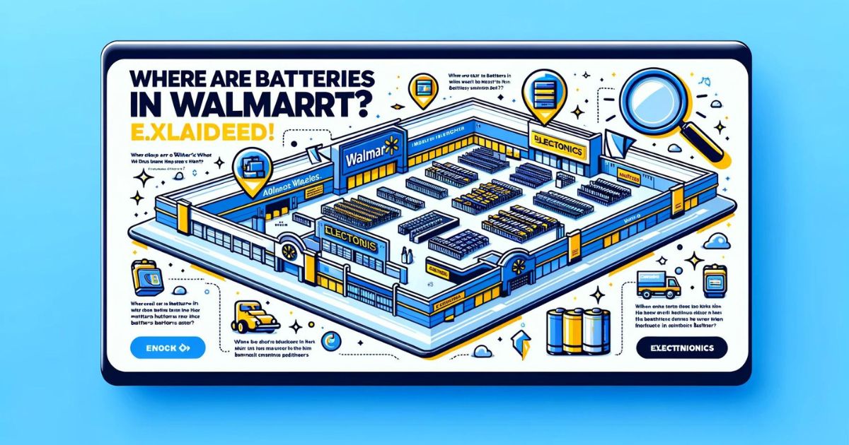 Where Are Batteries in Walmart In what Aisles Explained!