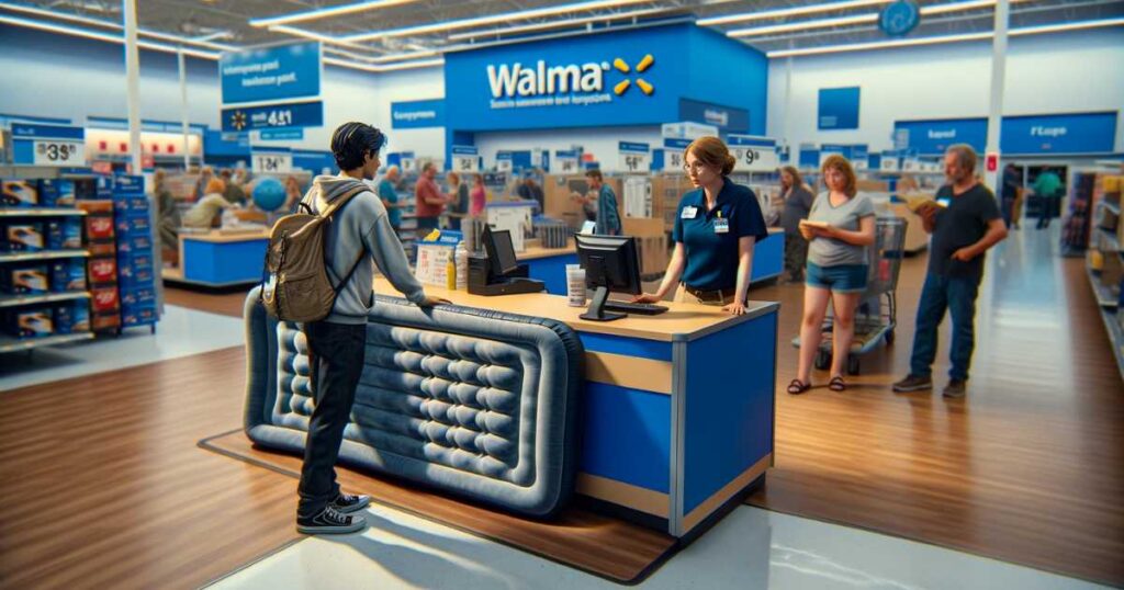 How do you return an Air Mattress at Walmart?