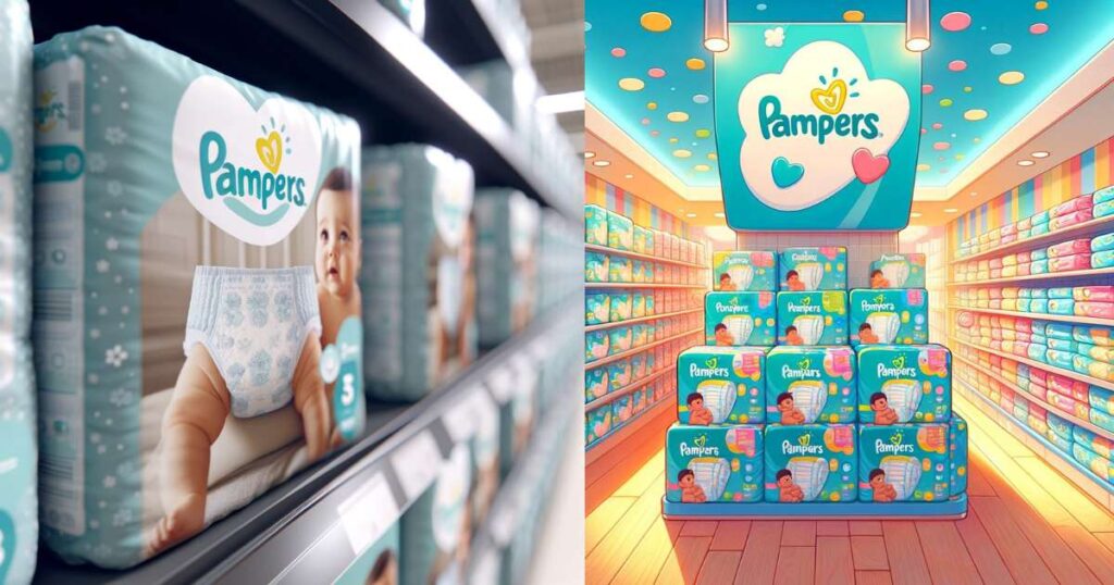What are the average prices for the pampers at Costco?