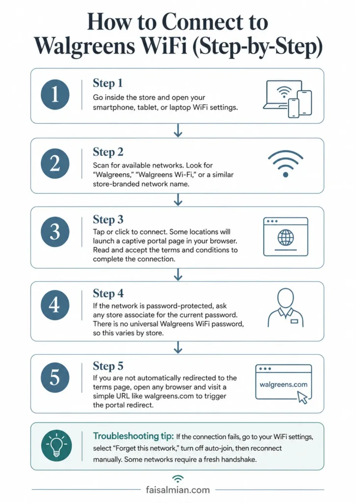 How to Connect to Walgreens WiFi?